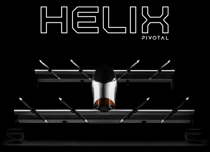 A front facing view of Pivotal Helix with the Helix logo above.